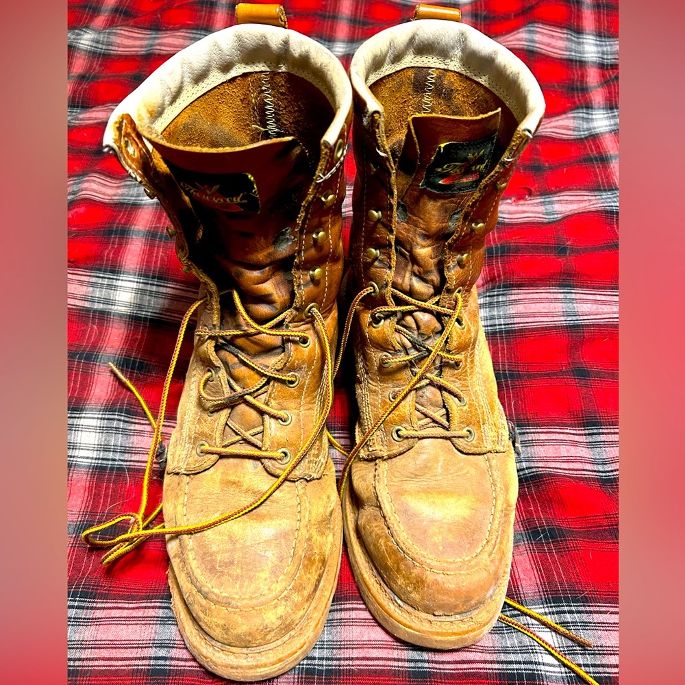 Worn Thorogood Work Boots